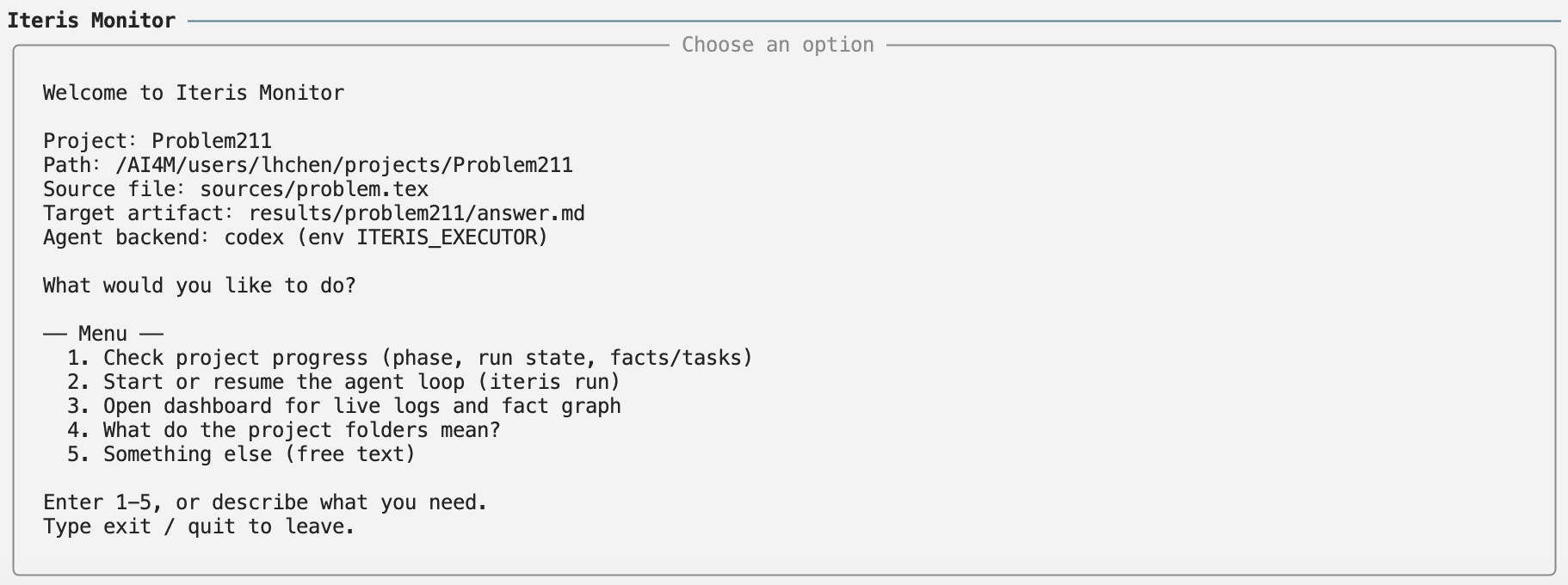 Iteris Monitor guided interface